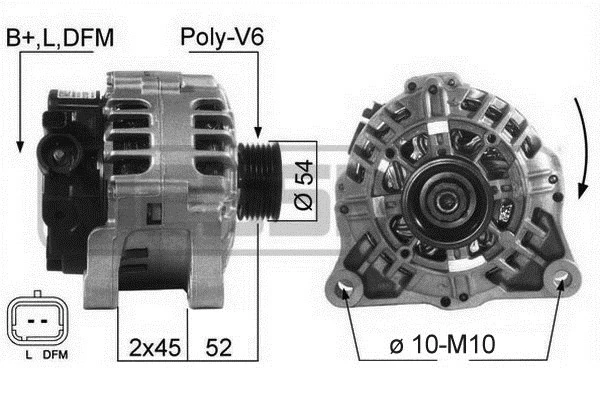 ALTERNADOR PEUGEOT 407