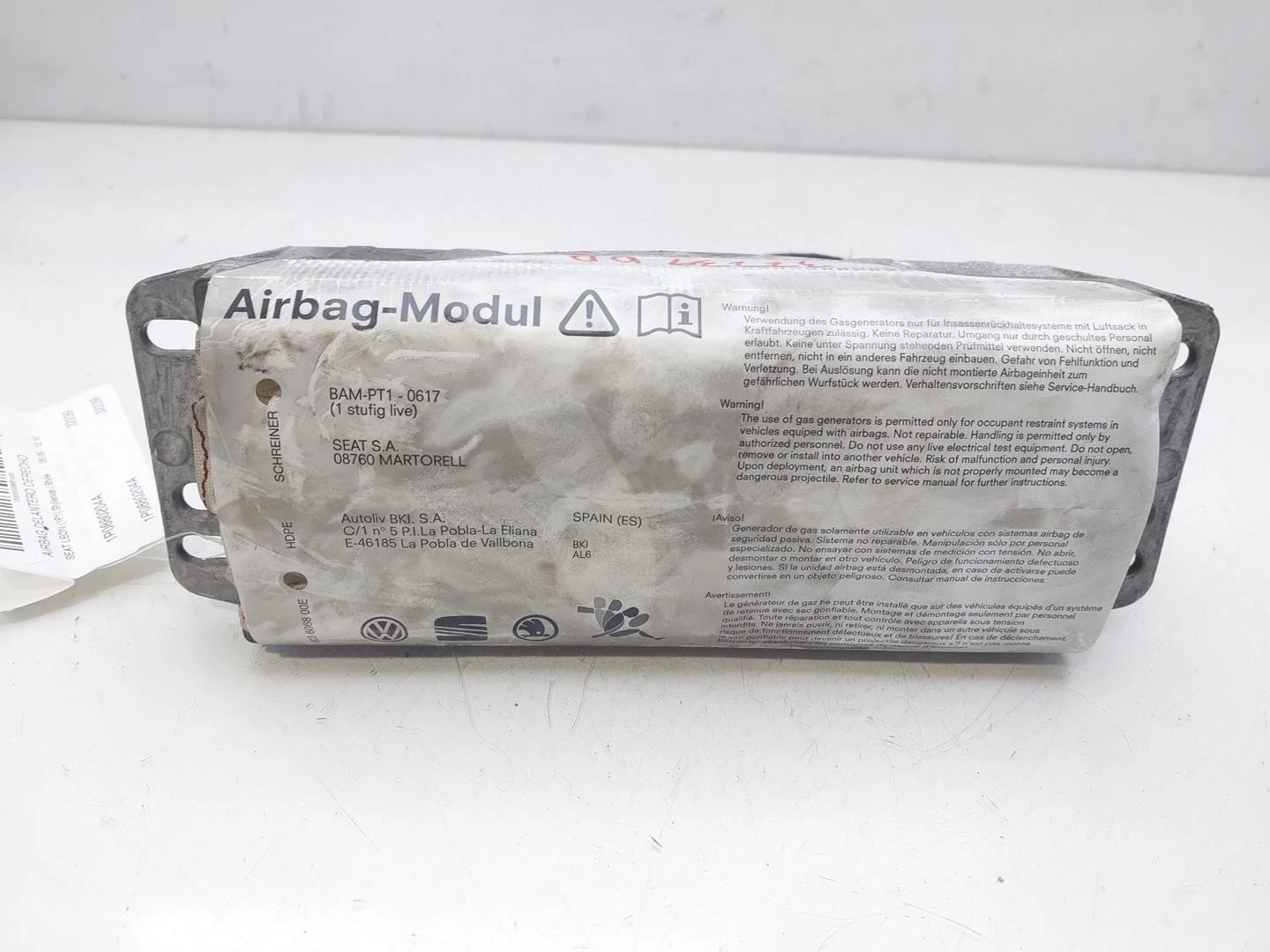 AIRBAG FRENTE DIREITO SEAT LEON