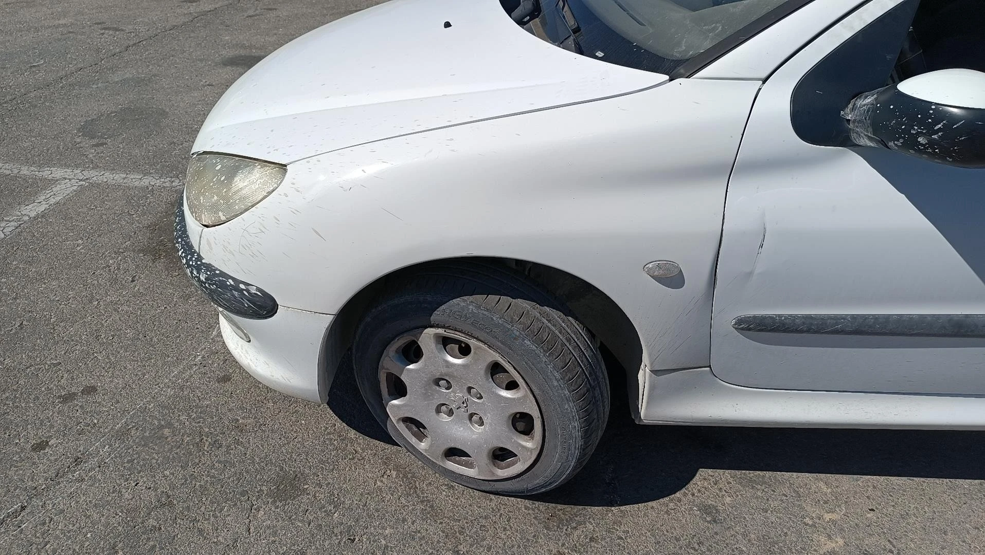 GUARDA-LAMAS FRENTE ESQUERDO PEUGEOT 206 FASTBACK