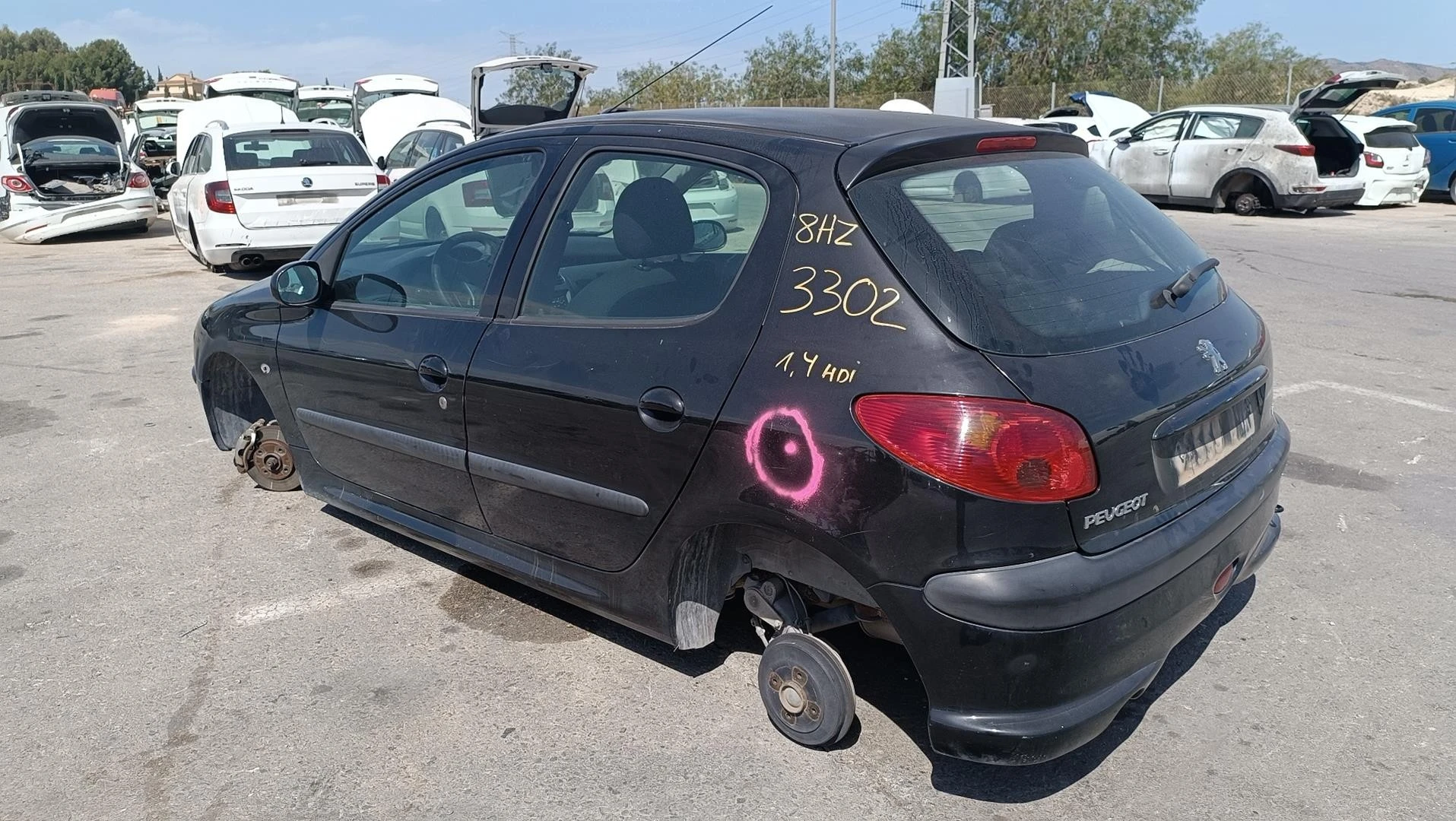 ELEVADOR TRASEIRO ESQUERDO PEUGEOT 206 FASTBACK